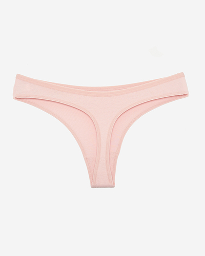 Růžová dámská tanga s nápisem - Spodní prádlo
