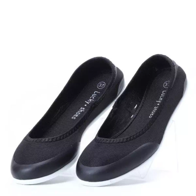 OUTLET Чорні спортивні балерини Bristol-Shoes