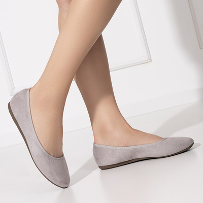 Світло-сірі жіночі балетки Tizika