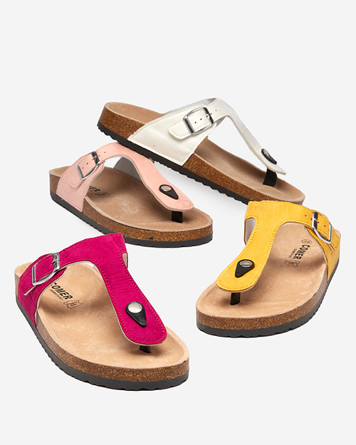 Жовті жіночі шльопанці Sodifo