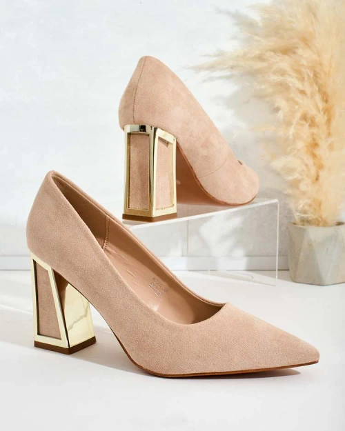 Royalfashion Жіночі туфлі-човники на декоративному каблуці Badilla