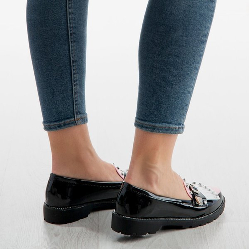 Чорні мокасини з орнаментом Гвадалаха - Взуття