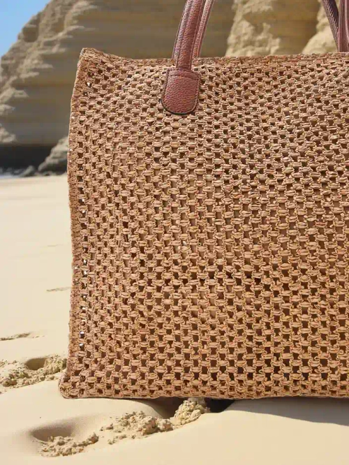 Royalfashion Велика солом'яна літня сумка