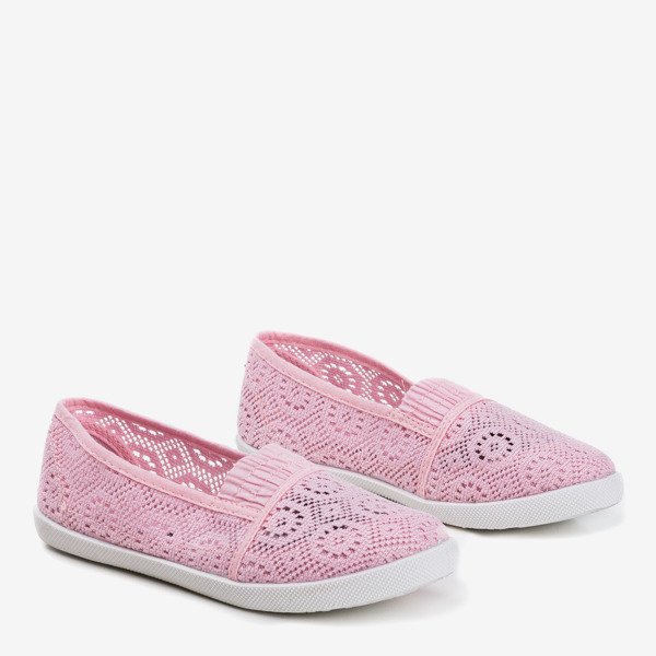 Světle růžové dívčí krajkové slip - on Arcuma - Boty 1