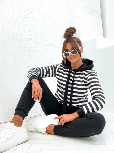 Жіночий бавовняний комплект у смужку Royalfashion