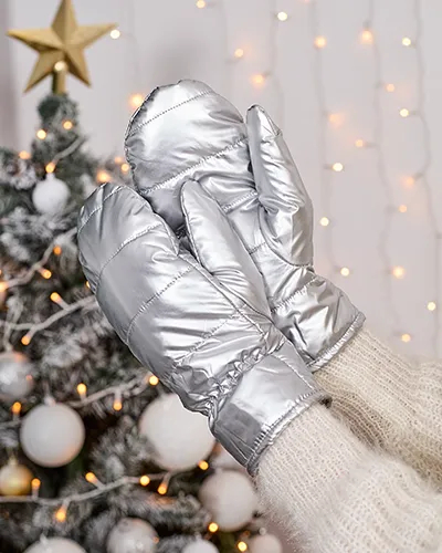 Royalfashion Dámské stříbrné rukavice