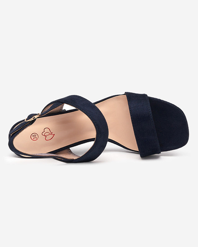 Жіночі темно-сині босоніжки на штирі Riddo- Footwear