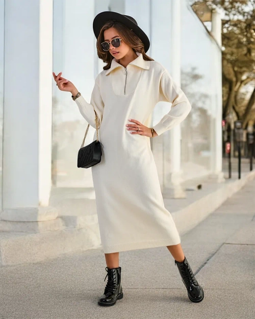 Жіночий довгий светр-сукня Royalfashion