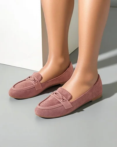 Royalfashion Dámské mokasíny z eco veluru Zammei