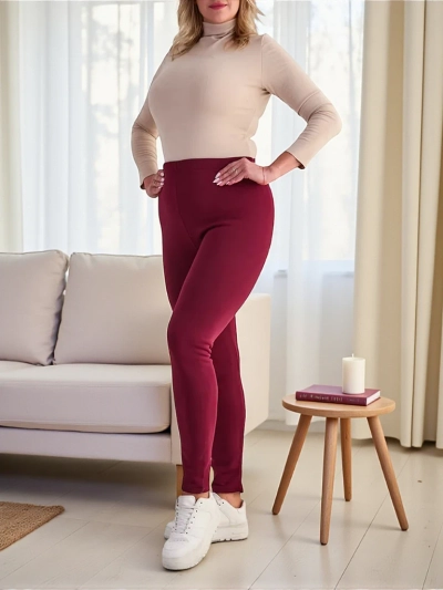 Royalfashion Dámské zateplené tregínové kalhoty PLUS SIZE