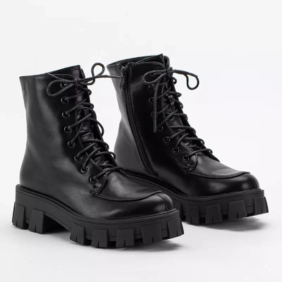 OUTLET Černé dámské kabelky na plochém podpatku Sinila - Obuv