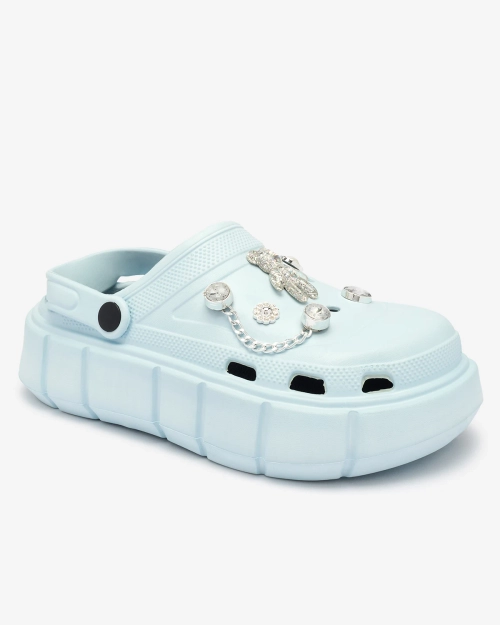 Сині жіночі гумові шльопанці Royalfashion Kooranza