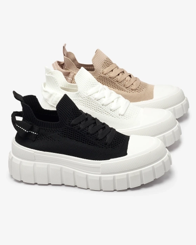 Чорні жіночі кеди на платформі Feksid- Footwear