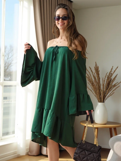 Royalfashion Dámské šaty a'la španělské s volány oversized