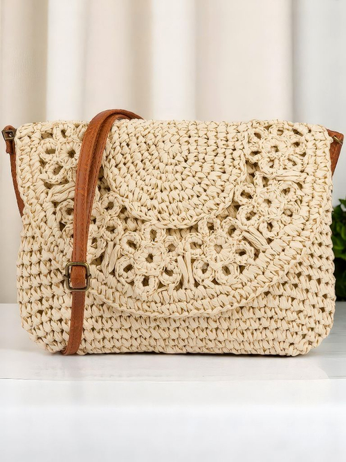 Royalfashion Маленька солом'яна жіноча сумка Sunny Stripes Mini