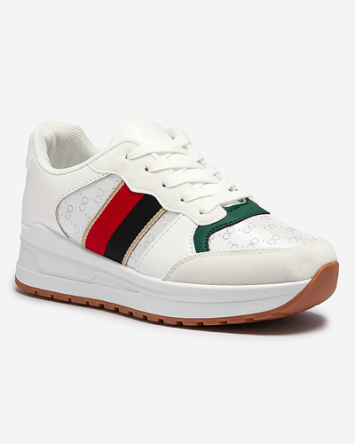 Жіночі білі спортивні кросівки на шнурівці Amnerri- Footwear