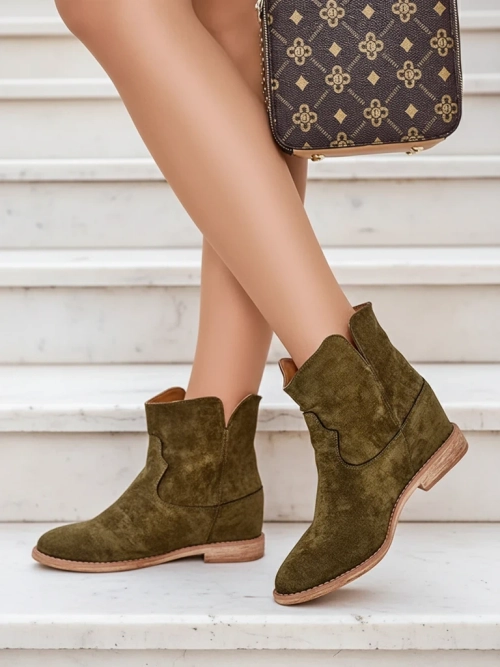 Невимовно жіночі взуття Роялфешн у стилі ковбойські чоботи на прихований клин Блюстон