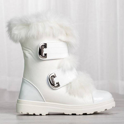 OUTLET Bílé sněhové boty s kožešinou od značky Dassacia - Footwear