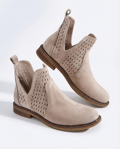 Royalfashion Dámské semišové kozačky eko Ovilla