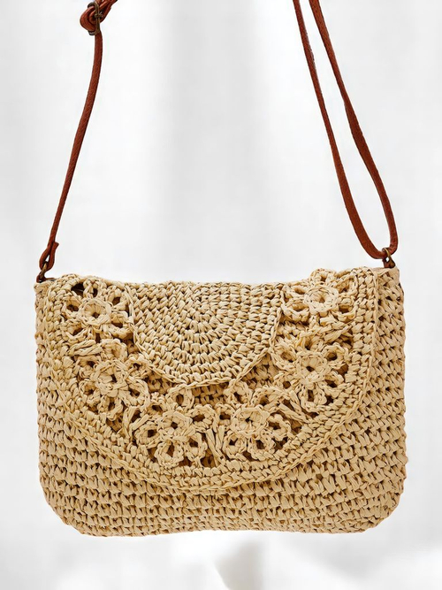 Royalfashion Маленька солом'яна жіноча сумка Sunny Stripes Mini