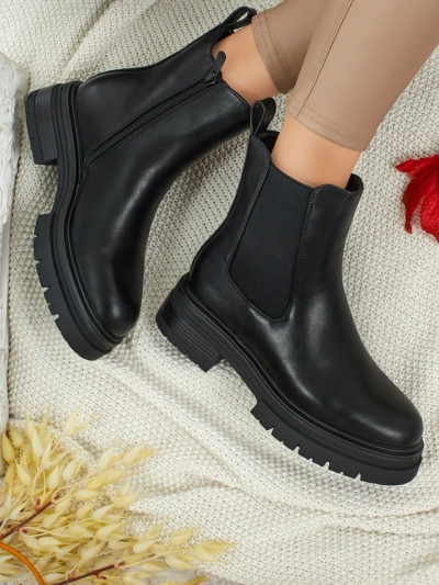 Dámské kotníkové boty z eko kůže Solmira