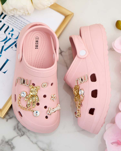 Royalfashion Dámské gumové žabky s ornamenty Fescas