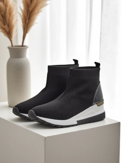 Royalfashion Dámské nazouvací wedge tenisky s kamínky Viseq
