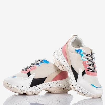 Багатокольорові жіночі кросівки з голографічними вставками Muzzis - Взуття 1