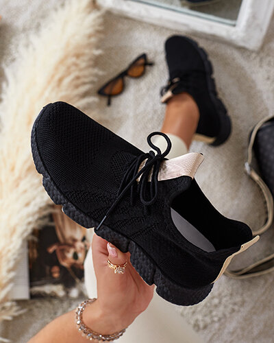 Černo-béžové sportovní boty pro ženy Bommgi - Obuv