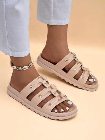 Royalfashion Dámské žabky na ploché podrážce Aurelia Roma