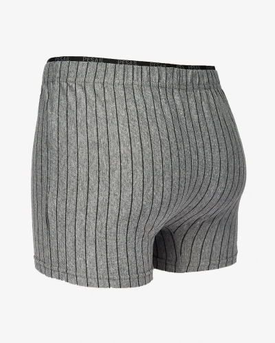 Royalfashion Šedé pánské pruhované boxerky