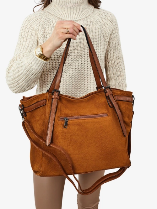 Жіноча сумка-шопер еко замшева Daville