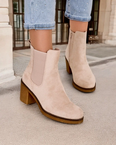 Dámské boty Royalfashion Eco-suede na sloupci Bregianka