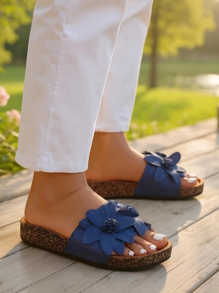 Sandály Royalfashion pro ženy s květinami Foules