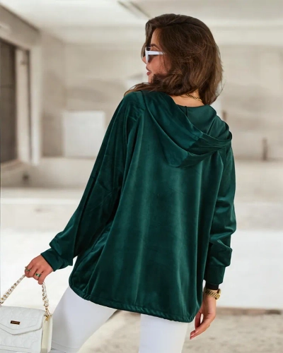 Жіночий світшот Royalfashion з капюшоном на блискавці