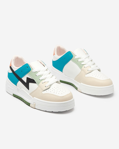 OUTLET Béžová a modrá dámská sportovní obuv Tremsi - Obuv