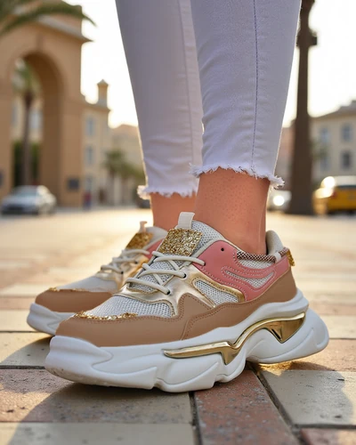 Royalfashion Dámské tenisky na silnější podrážce Lesalli