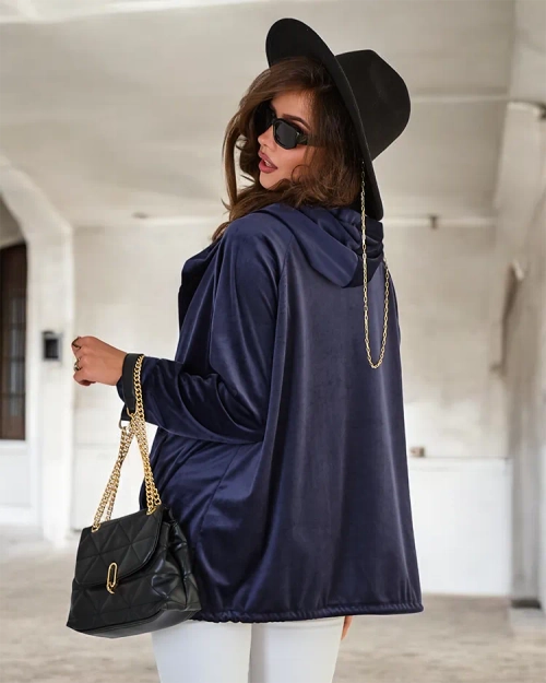 Жіночий світшот Royalfashion з капюшоном на блискавці