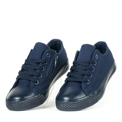 Maite navy blue šněrovací tenisky - Obuv