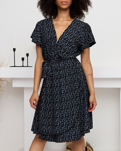 Чорне жіноче розкльошене плаття-кльош - Одяг