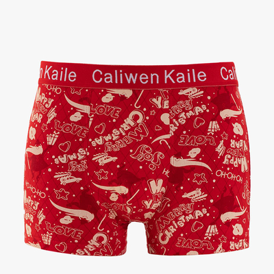 Pánské červené vánoční boxerky - spodní prádlo