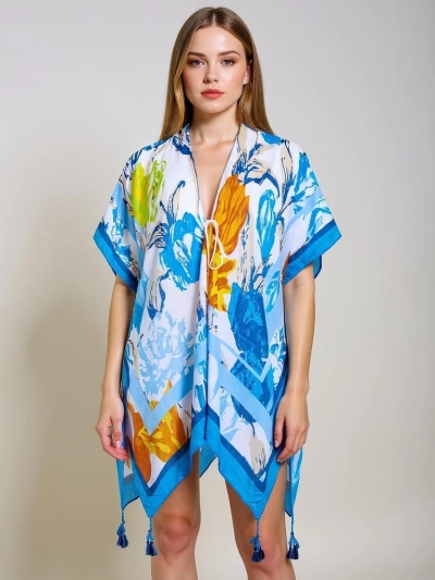 Pareo Callista – кольорова пляжна сукня Royalfashion з V-подібним вирізом