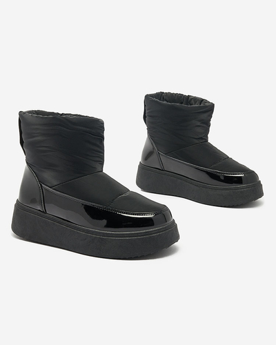 Royalfashion Black Maderta slip-on dámské sněhule