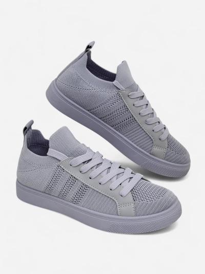 Androsia Gray Sneakers – Stylové sportovní boty ploché na léto a jaro