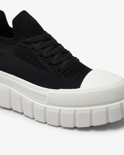 Чорні жіночі кеди на платформі Feksid- Footwear