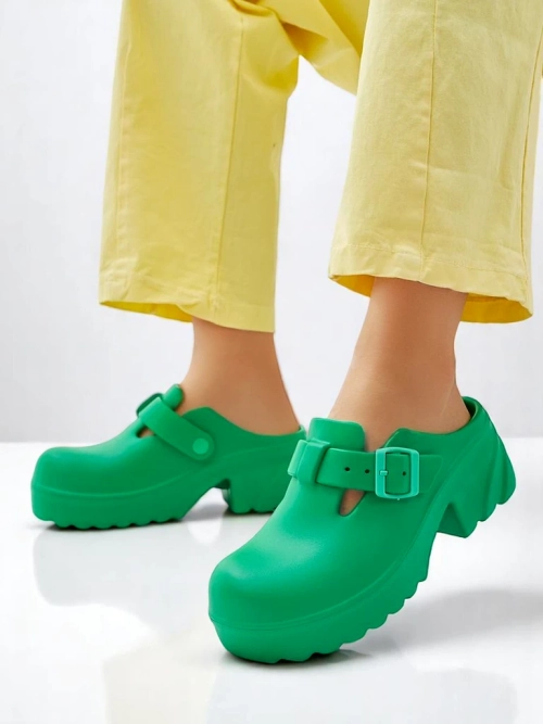 Royalfashion Жіночі гумові сандалі на підборах Voxones