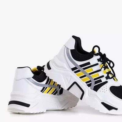 OUTLET Жіночі чорно-білі кросівки на платформі Soyea - Взуття