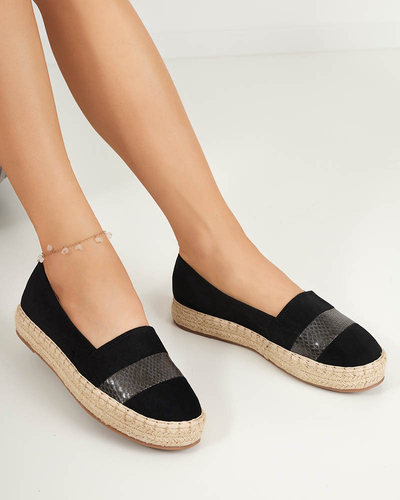 OUTLET Černé dámské espadrilky Sverope - Boty