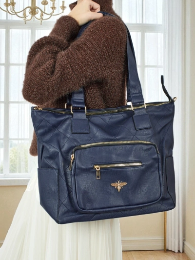 Dámská shopper kabelka z eko kůže prošívaná Marvaya