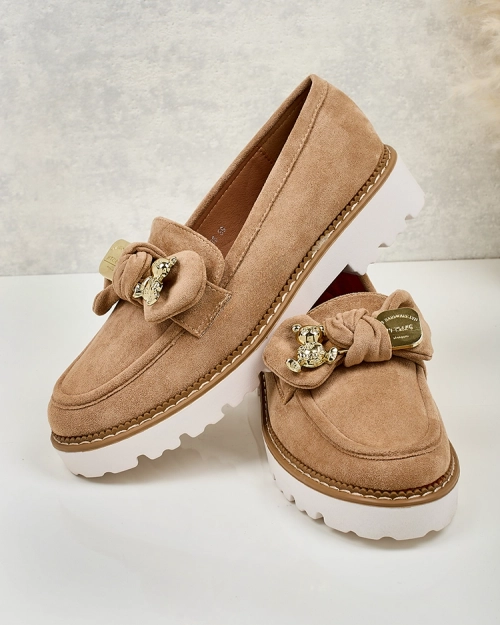 Royalfashion Жіночі мокасини з бантом Ezizer